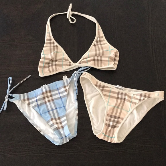 Burberry Other - BURBERRY NOVA CHECK BIKINI WITH 2 BOTTOMS